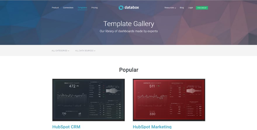 databox template gallery