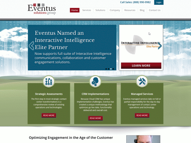Eventus-home-page