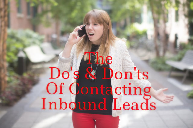 Contacting Inbound Leads- Revenue River Marketing