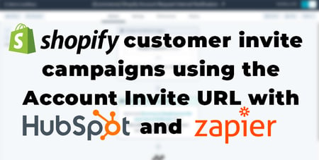 Shopify's account invite URL to Hubspot Blog