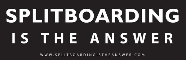 Splitboarding Sticker 