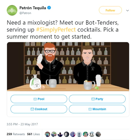 Patron Tequila example