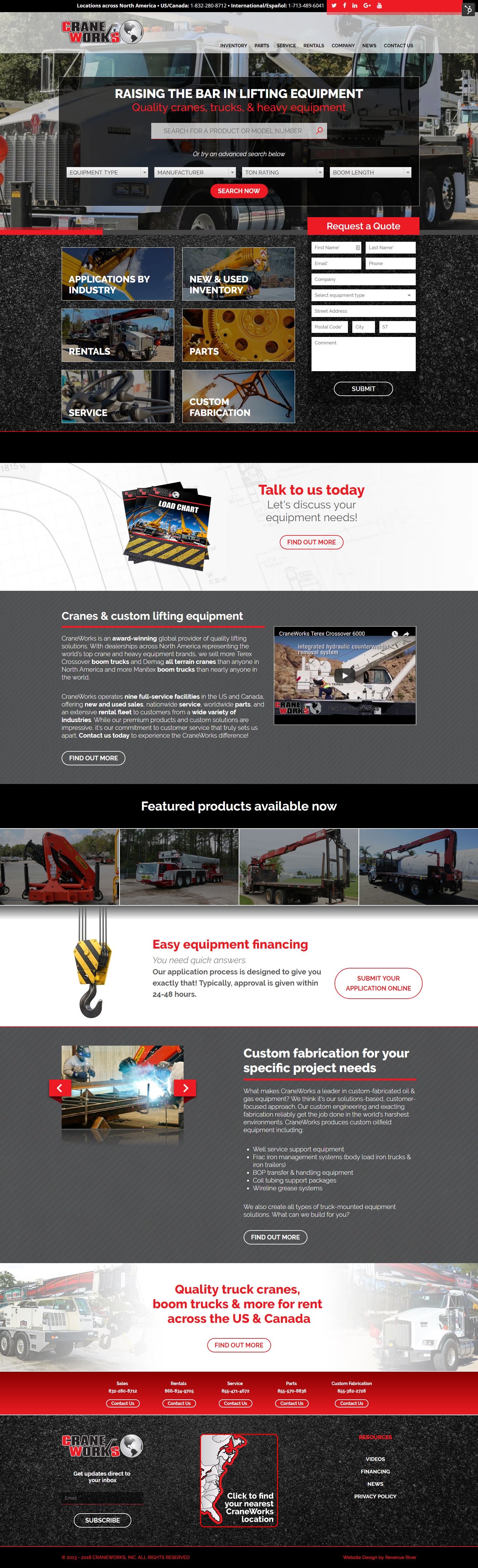 craneworks new home page