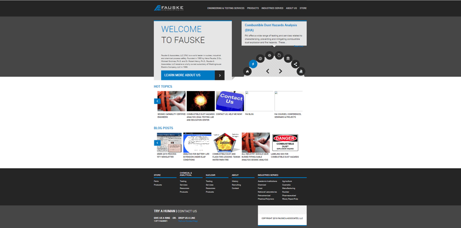 FAI Old Homepage Design