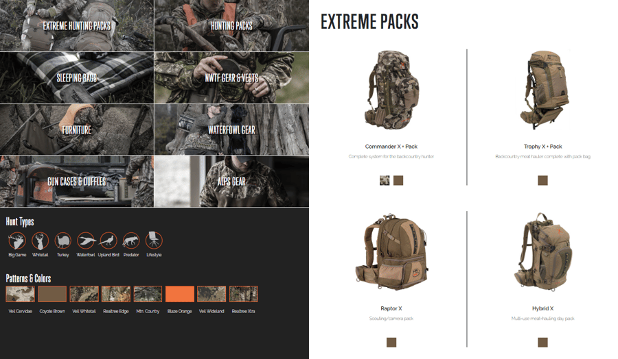 new ALPS extreme packs