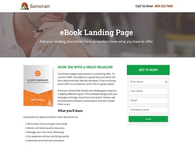 eBook Landing Page